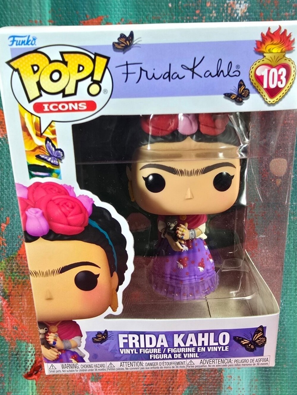 Funko Pop! Vinyl: Frida Khalo # 103 (Nib) With Pop Protector